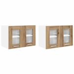 Casa si Gradina - Mobilier - Comode si corpuri - Corpuri bucatarie - Dulap suspendat Riga 2 pcs Stejar Artizanal 60 x 31 x 40 cm - Infinity.ro