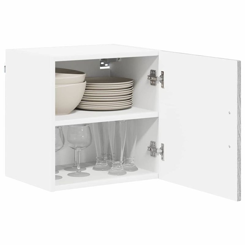 Casa si Gradina - Mobilier - Comode si corpuri - Corpuri bucatarie - Dulap suspendat de bucatarie cu raft Gri Sonoma 40 x 31 x 40 cm - Infinity.ro