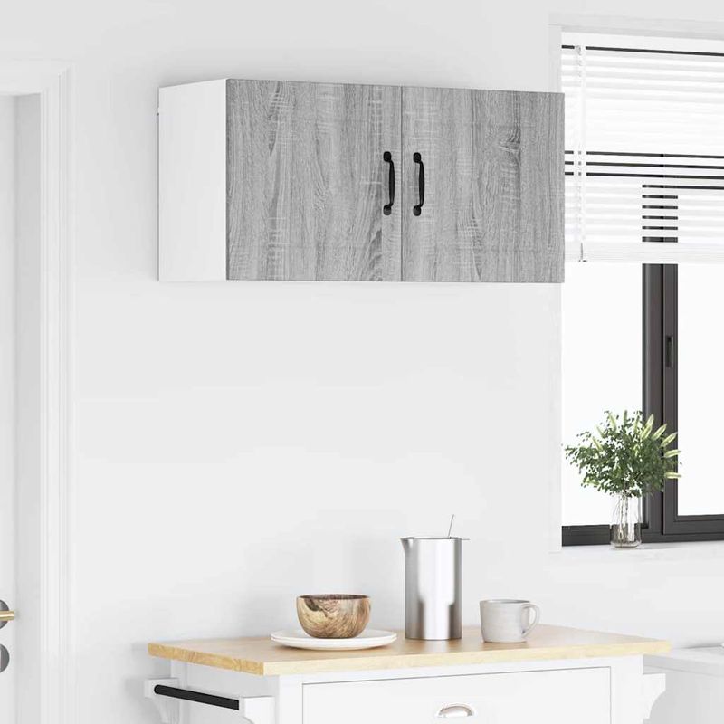 Casa si Gradina - Mobilier - Comode si corpuri - Corpuri bucatarie - Dulap suspendat de bucatarie cu raft Gri Sonoma 40 x 31 x 40 cm - Infinity.ro