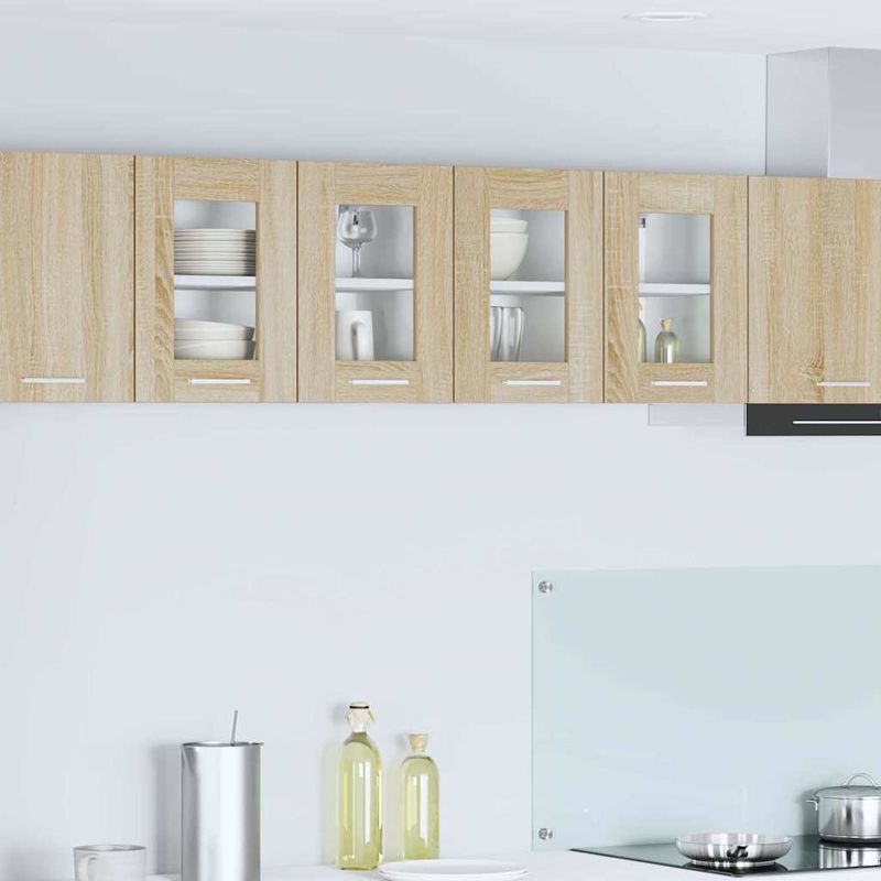 Casa si Gradina - Mobilier - Comode si corpuri - Corpuri bucatarie - Dulap suspendat cu raft Riga Stejar Sonoma 60 x 31 x 40 cm - Infinity.ro