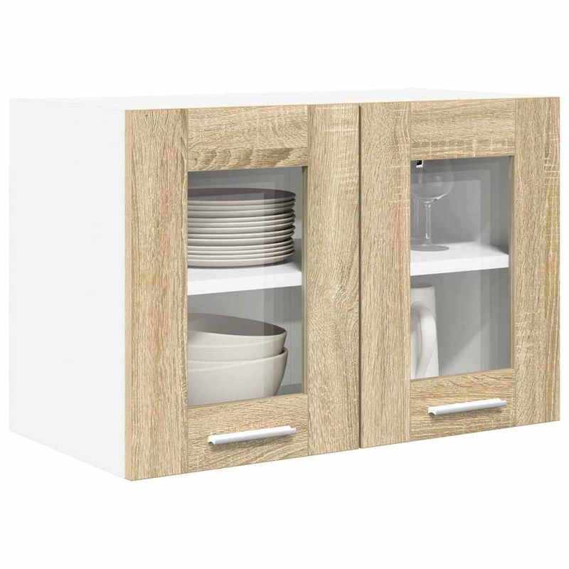 Casa si Gradina - Mobilier - Comode si corpuri - Corpuri bucatarie - Dulap suspendat cu raft Riga Stejar Sonoma 60 x 31 x 40 cm - Infinity.ro