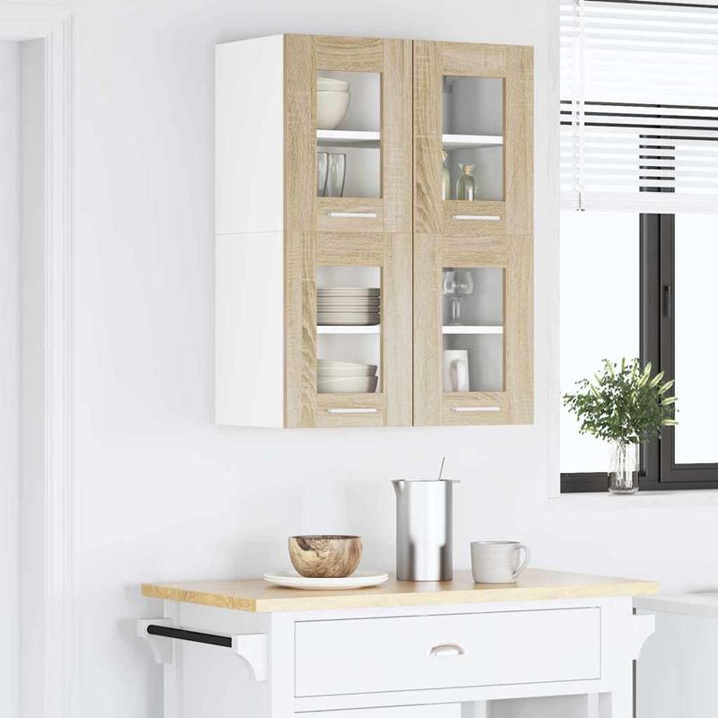 Casa si Gradina - Mobilier - Comode si corpuri - Corpuri bucatarie - Dulap suspendat cu raft Riga Stejar Sonoma 60 x 31 x 40 cm - Infinity.ro