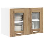 Casa si Gradina - Mobilier - Comode si corpuri - Corpuri bucatarie - Dulap suspendat Riga 2 pcs Stejar Artizanal 60 x 31 x 40 cm - Infinity.ro
