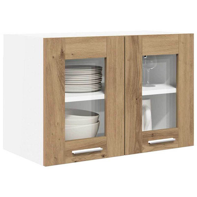 Casa si Gradina - Mobilier - Comode si corpuri - Corpuri bucatarie - Dulap suspendat Riga 2 pcs Stejar Artizanal 60 x 31 x 40 cm - Infinity.ro