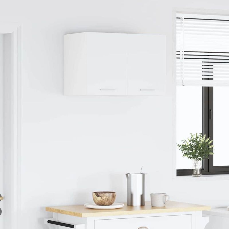 Casa si Gradina - Mobilier - Comode si corpuri - Corpuri bucatarie - Dulap suspendat cu raft Riga Alb 30 x 31 x 40 cm Lemn compozit - Infinity.ro