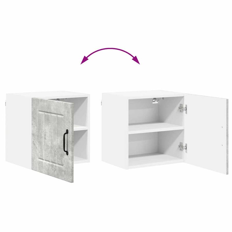 Casa si Gradina - Mobilier - Comode si corpuri - Corpuri bucatarie - Dulap suspendat de bucatarie Gri din beton 40 x 31 x 40 cm - Infinity.ro