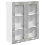 Casa si Gradina - Mobilier - Comode si corpuri - Corpuri bucatarie - Dulap suspendat cu raft Riga Gri din beton 80 x 31 x 100 cm - Infinity.ro
