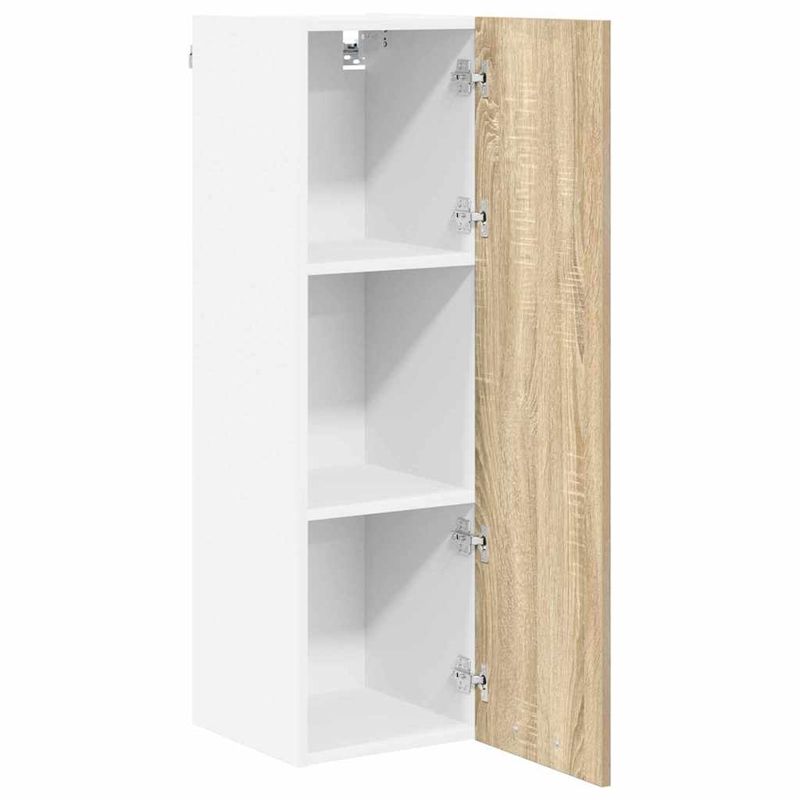 Casa si Gradina - Mobilier - Comode si corpuri - Corpuri bucatarie - Dulap suspendat cu raft Riga Stejar Sonoma 30 x 31 x 100 cm - Infinity.ro