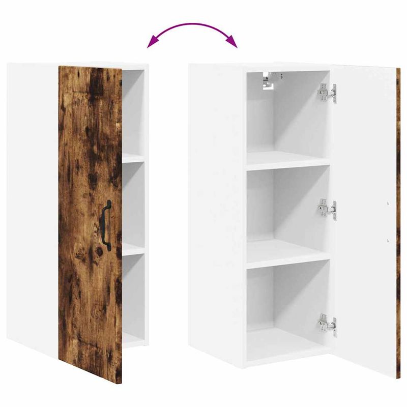 Casa si Gradina - Mobilier - Comode si corpuri - Corpuri bucatarie - Dulap suspendat de bucatarie Stejar fumuriu 30 x 31 x 80 cm - Infinity.ro