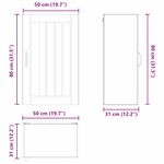 Casa si Gradina - Mobilier - Comode si corpuri - Corpuri bucatarie - Dulap suspendat de bucatarie Alb 50 x 31 x 80 cm Lemn compozit - Infinity.ro