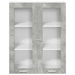Casa si Gradina - Mobilier - Comode si corpuri - Corpuri bucatarie - Dulap suspendat cu raft Riga Gri din beton 80 x 31 x 100 cm - Infinity.ro