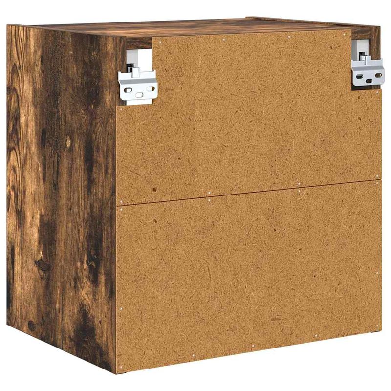 Casa si Gradina - Mobilier - Comode si corpuri - Corpuri bucatarie - Dulap suspendat cu raft Riga Stejar fumuriu 40 x 29,5 x 40 cm - Infinity.ro