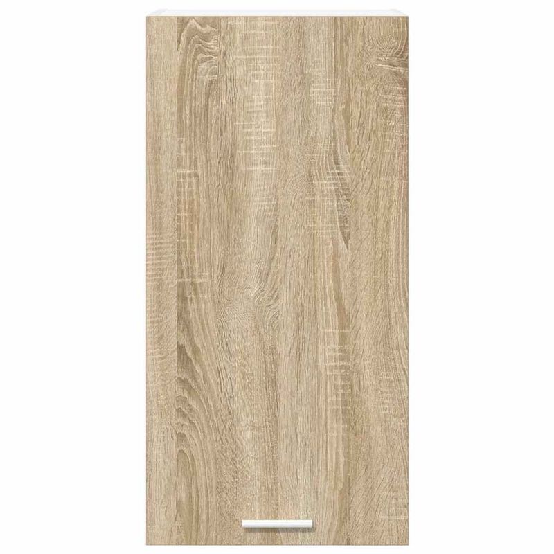 Casa si Gradina - Mobilier - Comode si corpuri - Corpuri bucatarie - Dulap suspendat Riga Stejar Sonoma si Alb 40 x 31 x 80 cm - Infinity.ro