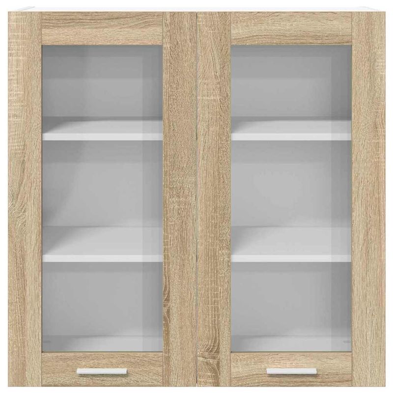 Casa si Gradina - Mobilier - Comode si corpuri - Corpuri bucatarie - Dulap suspendat cu raft Riga Stejar Sonoma 80 x 31 x 80 cm - Infinity.ro