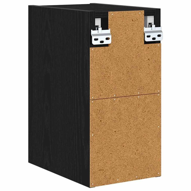 Casa si Gradina - Mobilier - Comode si corpuri - Corpuri bucatarie - Dulap suspendat cu raft Riga Stejar Negru 20 x 29,5 x 40 cm - Infinity.ro