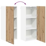 Casa si Gradina - Mobilier - Comode si corpuri - Corpuri bucatarie - Dulap suspendat cu raft Riga Stejar Artizanal 40 x 31 x 100 cm - Infinity.ro