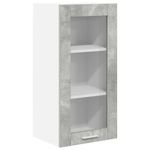 Casa si Gradina - Mobilier - Comode si corpuri - Corpuri bucatarie - Dulap suspendat cu usa Riga 2 pcs Gri din beton 40 x 31 x 80 cm - Infinity.ro