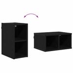 Casa si Gradina - Mobilier - Comode si corpuri - Corpuri bucatarie - Dulap suspendat cu raft Riga Stejar Negru 20 x 29,5 x 40 cm - Infinity.ro