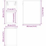 Casa si Gradina - Mobilier - Comode si corpuri - Corpuri bucatarie - Dulap suspendat cu raft Riga Stejar Negru 20 x 29,5 x 40 cm - Infinity.ro