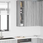 Casa si Gradina - Mobilier - Comode si corpuri - Corpuri bucatarie - Dulap suspendat cu raft Riga Gri Sonoma 20 x 29,5 x 100 cm - Infinity.ro