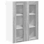 Casa si Gradina - Mobilier - Comode si corpuri - Corpuri bucatarie - Dulap suspendat Riga Gri Sonoma 60 x 31 x 80 cm Lemn compozit - Infinity.ro