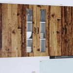 Casa si Gradina - Mobilier - Comode si corpuri - Corpuri bucatarie - Dulap suspendat de bucatarie cu usa Lemn Vechi 60 x 31 x 100 cm - Infinity.ro