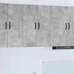 Casa si Gradina - Mobilier - Comode si corpuri - Corpuri bucatarie - Dulap suspendat de bucatarie Gri din beton 60 x 31 x 80 cm - Infinity.ro