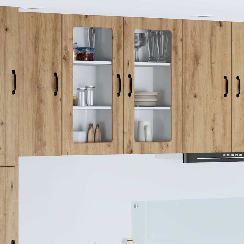 Casa si Gradina - Mobilier - Comode si corpuri - Corpuri bucatarie - Dulap suspendat de bucatarie Stejar Artizanal 40 x 31 x 80 cm - Infinity.ro