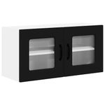 Casa si Gradina - Mobilier - Comode si corpuri - Corpuri bucatarie - Dulap suspendat de bucatarie cu raft Negru 80 x 31 x 40 cm - Infinity.ro