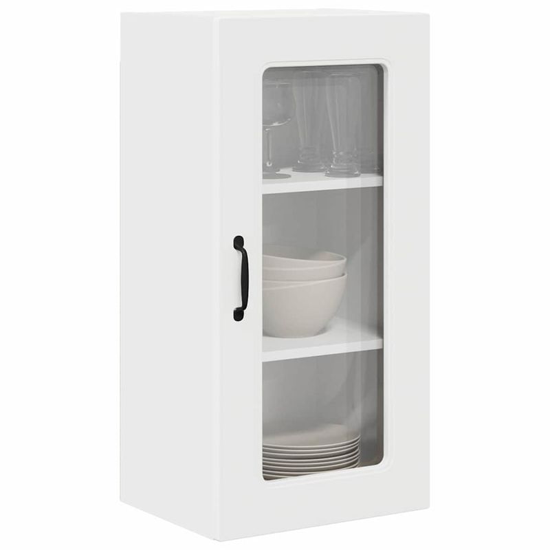 Casa si Gradina - Mobilier - Comode si corpuri - Corpuri bucatarie - Dulap suspendat de bucatarie cu raft 2 pcs Alb 40 x 31 x 80 cm - Infinity.ro