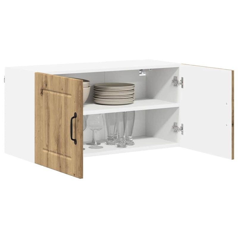 Casa si Gradina - Mobilier - Comode si corpuri - Corpuri bucatarie - Dulap suspendat de bucatarie Stejar Artizanal 80 x 31 x 40 cm - Infinity.ro
