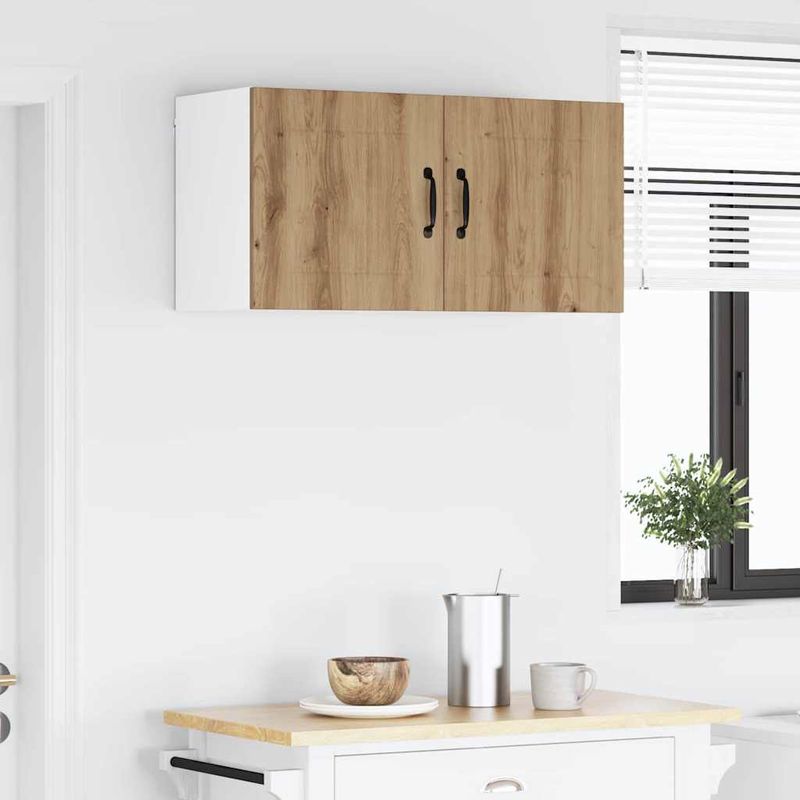Casa si Gradina - Mobilier - Comode si corpuri - Corpuri bucatarie - Dulap suspendat de bucatarie Stejar Artizanal 80 x 31 x 40 cm - Infinity.ro