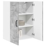 Casa si Gradina - Mobilier - Comode si corpuri - Corpuri bucatarie - Dulap suspendat de bucatarie Gri din beton 60 x 31 x 80 cm - Infinity.ro