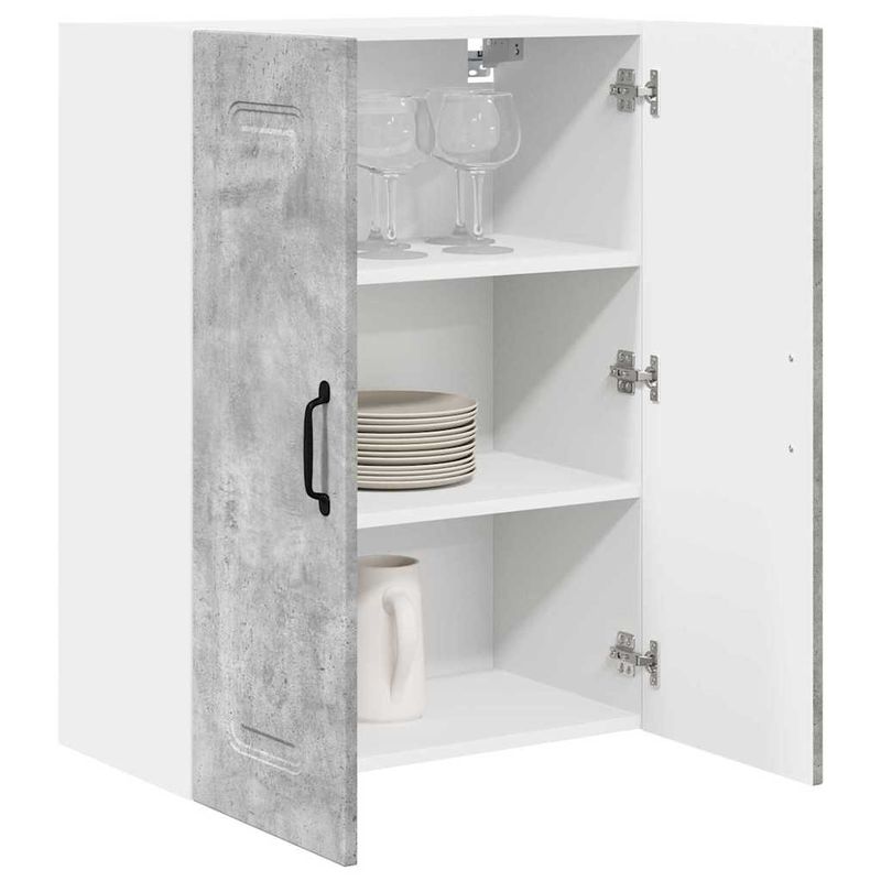 Casa si Gradina - Mobilier - Comode si corpuri - Corpuri bucatarie - Dulap suspendat de bucatarie Gri din beton 60 x 31 x 80 cm - Infinity.ro