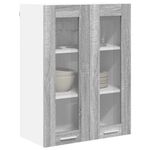 Casa si Gradina - Mobilier - Comode si corpuri - Corpuri bucatarie - Dulap suspendat Riga Gri Sonoma 60 x 31 x 80 cm Lemn compozit - Infinity.ro