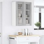 Casa si Gradina - Mobilier - Comode si corpuri - Corpuri bucatarie - Dulap suspendat Riga Gri Sonoma 60 x 31 x 80 cm Lemn compozit - Infinity.ro