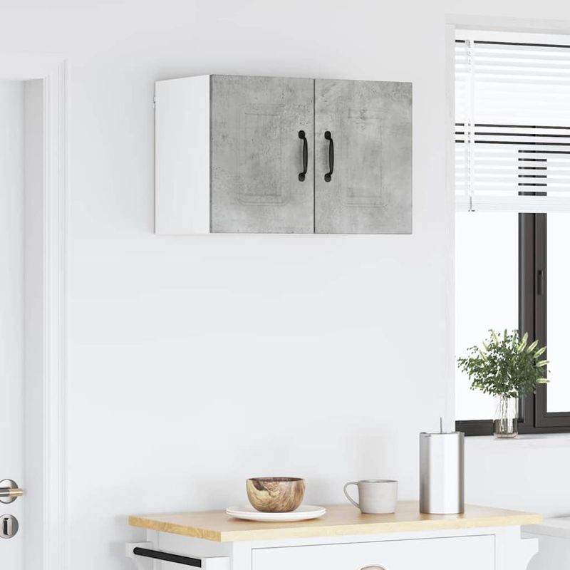 Casa si Gradina - Mobilier - Comode si corpuri - Corpuri bucatarie - Dulap suspendat de bucatarie Gri din beton 30 x 31 x 40 cm - Infinity.ro