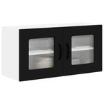 Casa si Gradina - Mobilier - Comode si corpuri - Corpuri bucatarie - Dulap suspendat de bucatarie cu raft Negru 80 x 31 x 40 cm - Infinity.ro