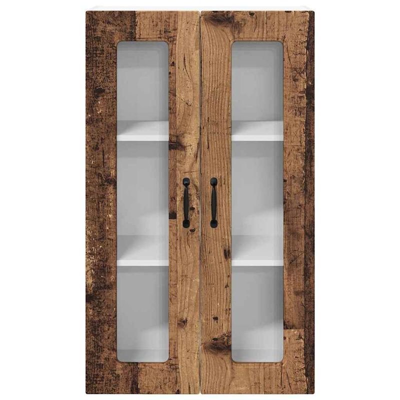 Casa si Gradina - Mobilier - Comode si corpuri - Corpuri bucatarie - Dulap suspendat de bucatarie cu usa Lemn Vechi 60 x 31 x 100 cm - Infinity.ro
