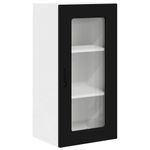 Casa si Gradina - Mobilier - Comode si corpuri - Corpuri bucatarie - Dulap suspendat de bucatarie cu usa 2 pcs Negru 40 x 31 x 80 cm - Infinity.ro