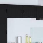 Casa si Gradina - Mobilier - Comode si corpuri - Corpuri bucatarie - Dulap suspendat de bucatarie 2 pcs Negru 50 x 31 x 40 cm - Infinity.ro