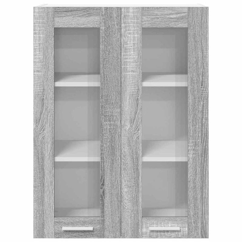 Casa si Gradina - Mobilier - Comode si corpuri - Corpuri bucatarie - Dulap suspendat Riga Gri Sonoma 60 x 31 x 80 cm Lemn compozit - Infinity.ro