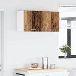 Casa si Gradina - Mobilier - Comode si corpuri - Corpuri bucatarie - Dulap suspendat Riga 2 pcs Lemn vechi si Alb 40 x 31 x 40 cm - Infinity.ro