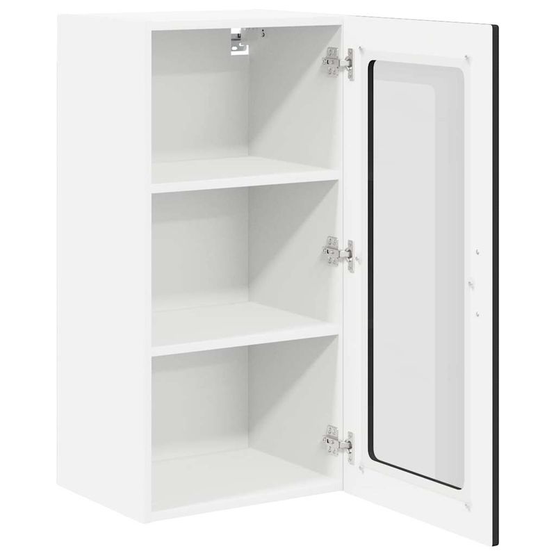 Casa si Gradina - Mobilier - Comode si corpuri - Corpuri bucatarie - Dulap suspendat de bucatarie cu usa 2 pcs Negru 40 x 31 x 80 cm - Infinity.ro