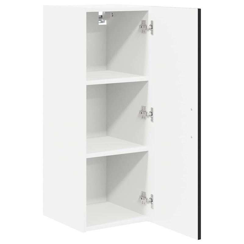 Casa si Gradina - Mobilier - Comode si corpuri - Corpuri bucatarie - Dulap suspendat de bucatarie cu raft Negru 30 x 31 x 80 cm - Infinity.ro