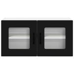 Casa si Gradina - Mobilier - Comode si corpuri - Corpuri bucatarie - Dulap suspendat de bucatarie cu raft Negru 80 x 31 x 40 cm - Infinity.ro