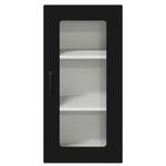 Casa si Gradina - Mobilier - Comode si corpuri - Corpuri bucatarie - Dulap suspendat de bucatarie cu usa 2 pcs Negru 40 x 31 x 80 cm - Infinity.ro