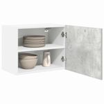 Casa si Gradina - Mobilier - Comode si corpuri - Corpuri bucatarie - Dulap suspendat Riga 2 pcs Gri beton si Alb 50 x 31 x 40 cm - Infinity.ro