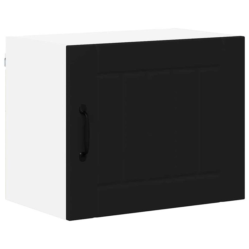 Casa si Gradina - Mobilier - Comode si corpuri - Corpuri bucatarie - Dulap suspendat de bucatarie 2 pcs Negru 50 x 31 x 40 cm - Infinity.ro