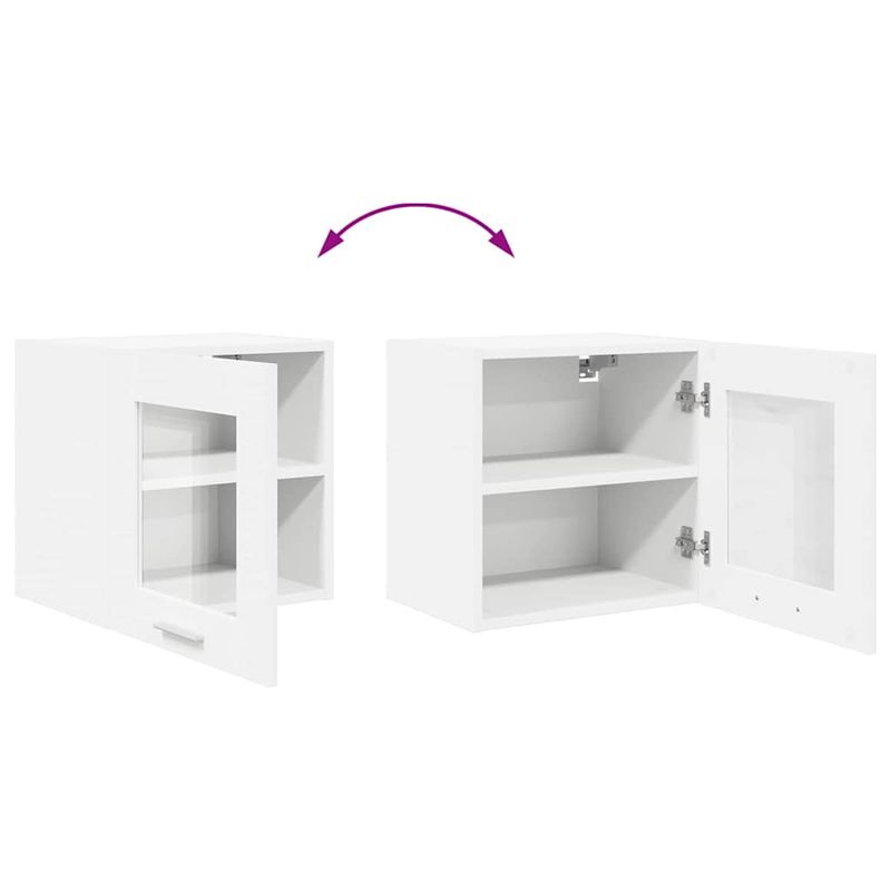 Casa si Gradina - Mobilier - Comode si corpuri - Corpuri bucatarie - Dulap suspendat cu raft Riga Alb 40 x 31 x 40 cm Lemn compozit - Infinity.ro